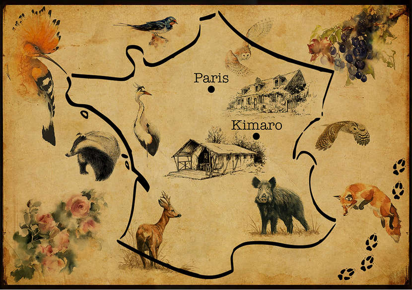 afbeelding kaart Frankrijk