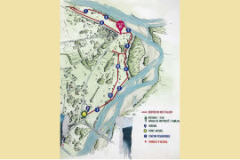 Beeld Panorama du Bec d`Allier Natuurgebied